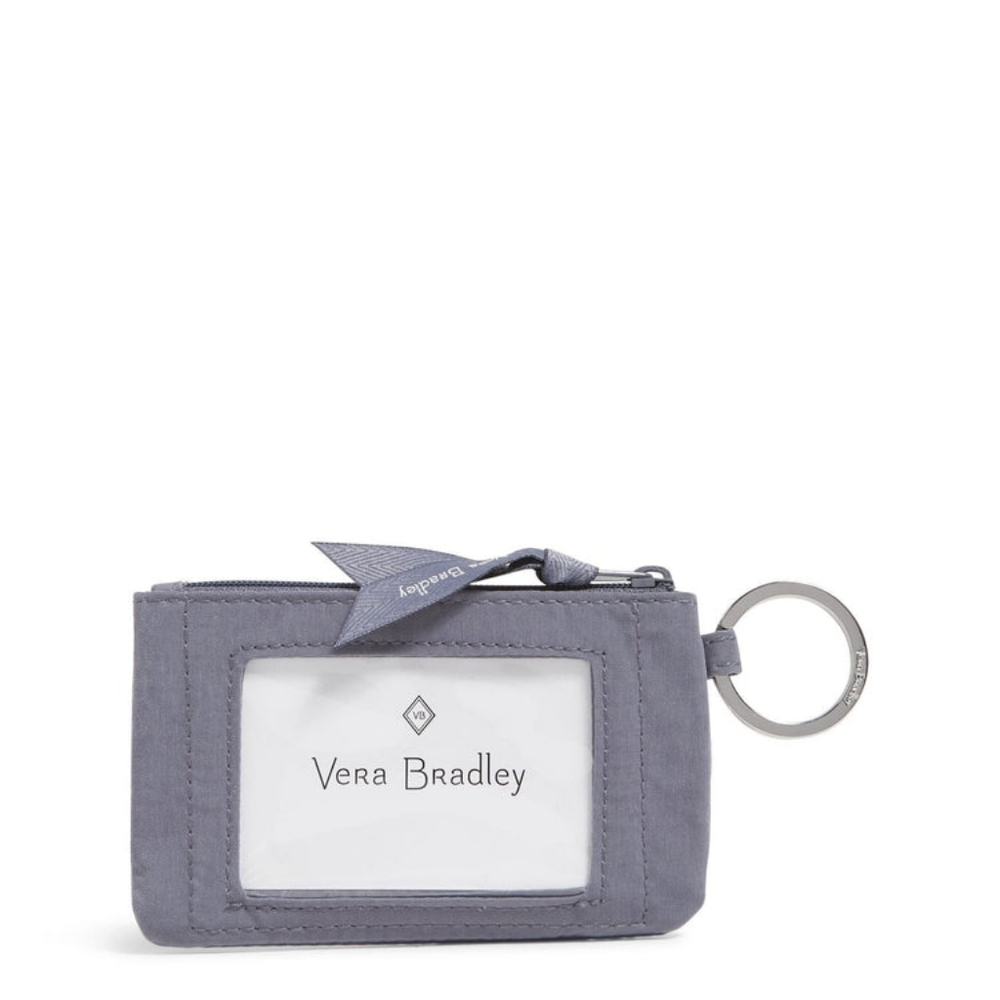 Vera Bradley Carbon Gray Zip ID Case